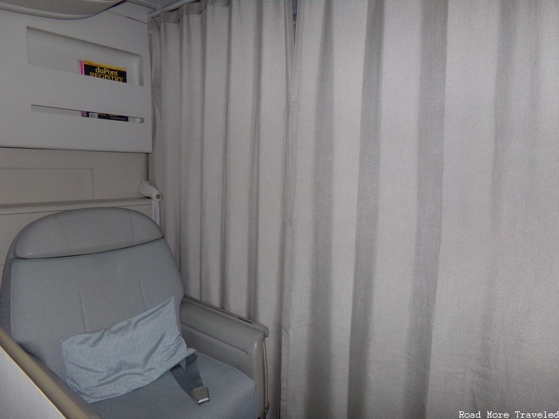 Air France La Première B777 - privacy with curtains drawn
