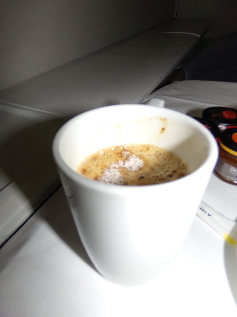 Air France La Première - cappuccino