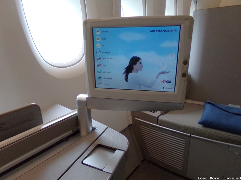 Air France La Première A380 - IFE screen