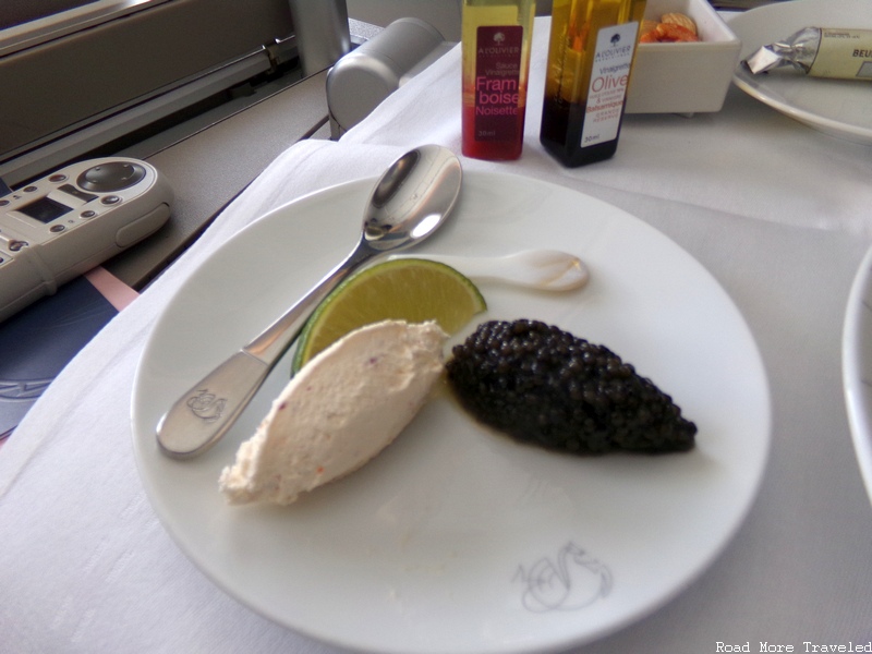 Air France La Première - caviar amuse bouche