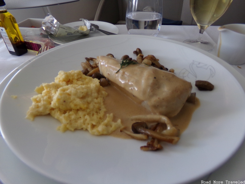 Air France La Première - lunch