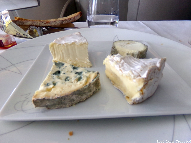 Air France La Première - cheese plate