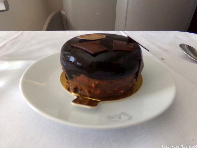 Air France La Première - chocolate cake