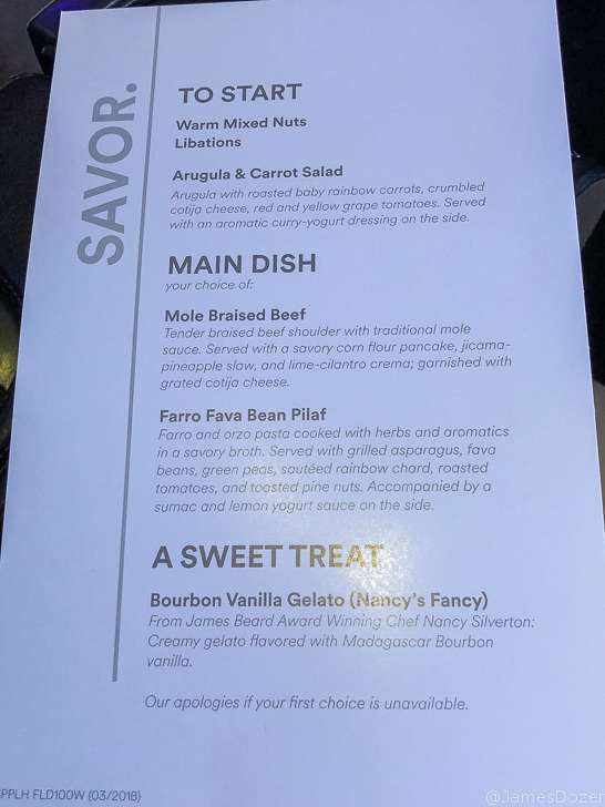 a menu of a restaurant