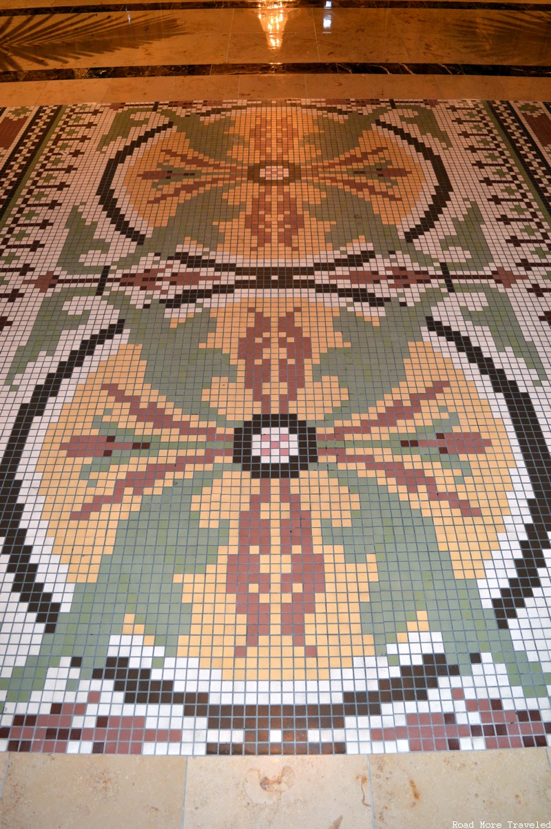 The Roosevelt New Orleans - lobby mosaic