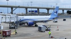 a plane at an airport