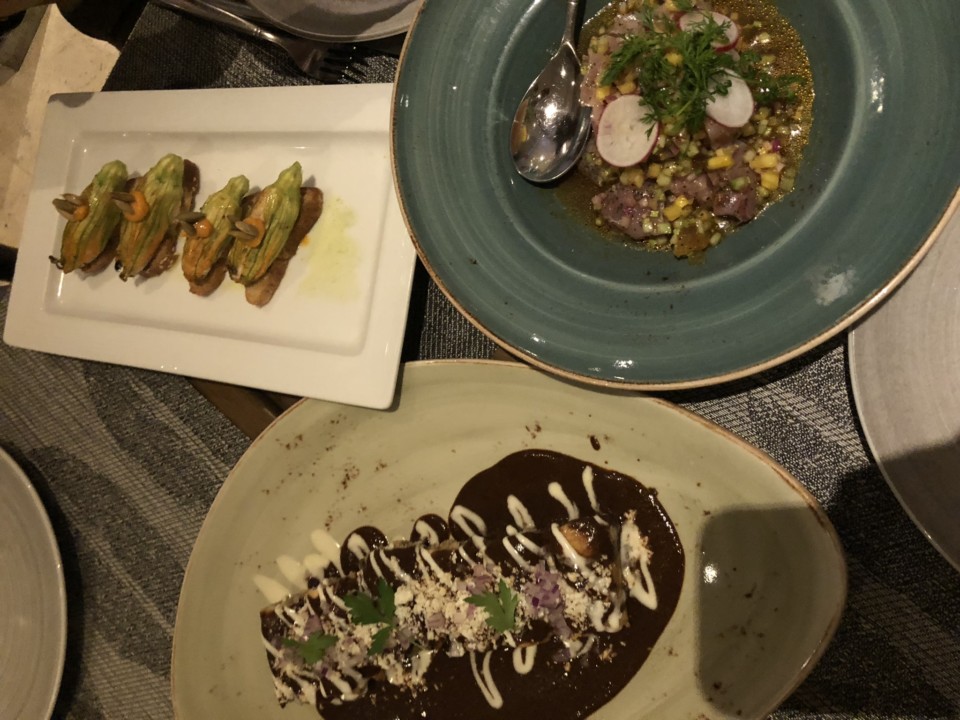 plates of food on a table