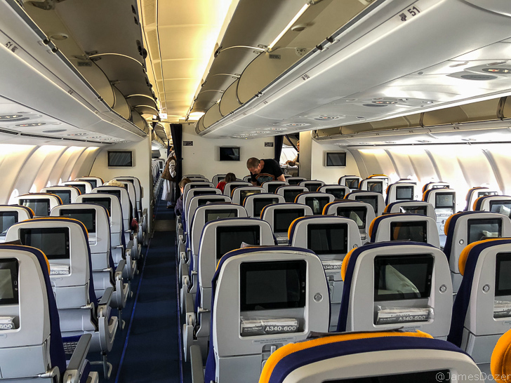 Lufthansa Airbus A340 Economy Class