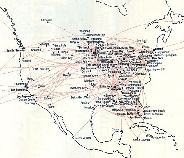 a map of the united states with many cities