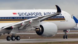a large airplane on a runway