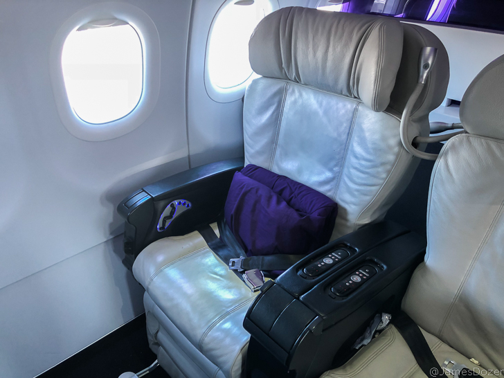 Alaska Air/Virgin America Airbus A320 First Class