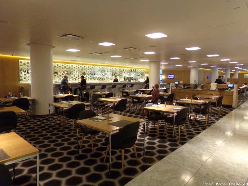 Qantas First Lounge LAX - more dining room seating