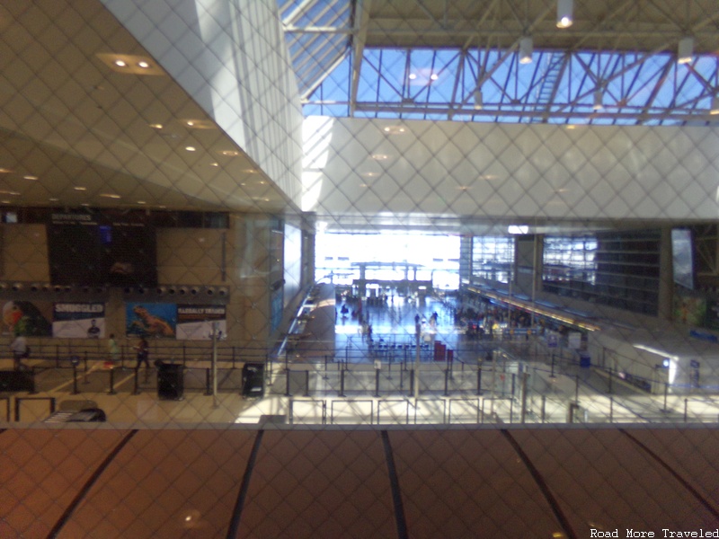 Qantas First Lounge LAX - concourse view