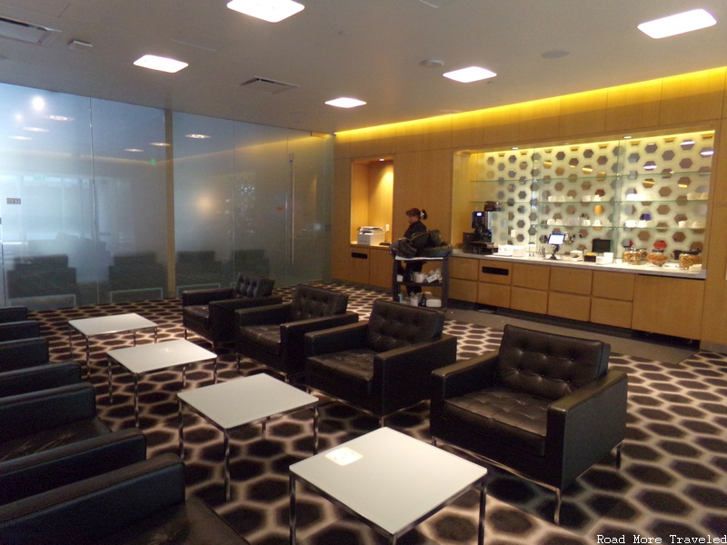 Qantas First Lounge LAX - front seating area