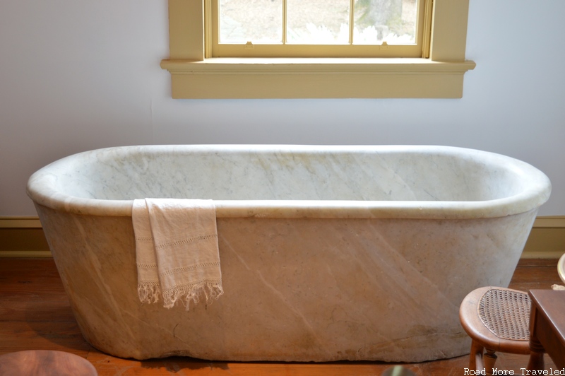 Destrehan Plantation - Italian marble bathtub
