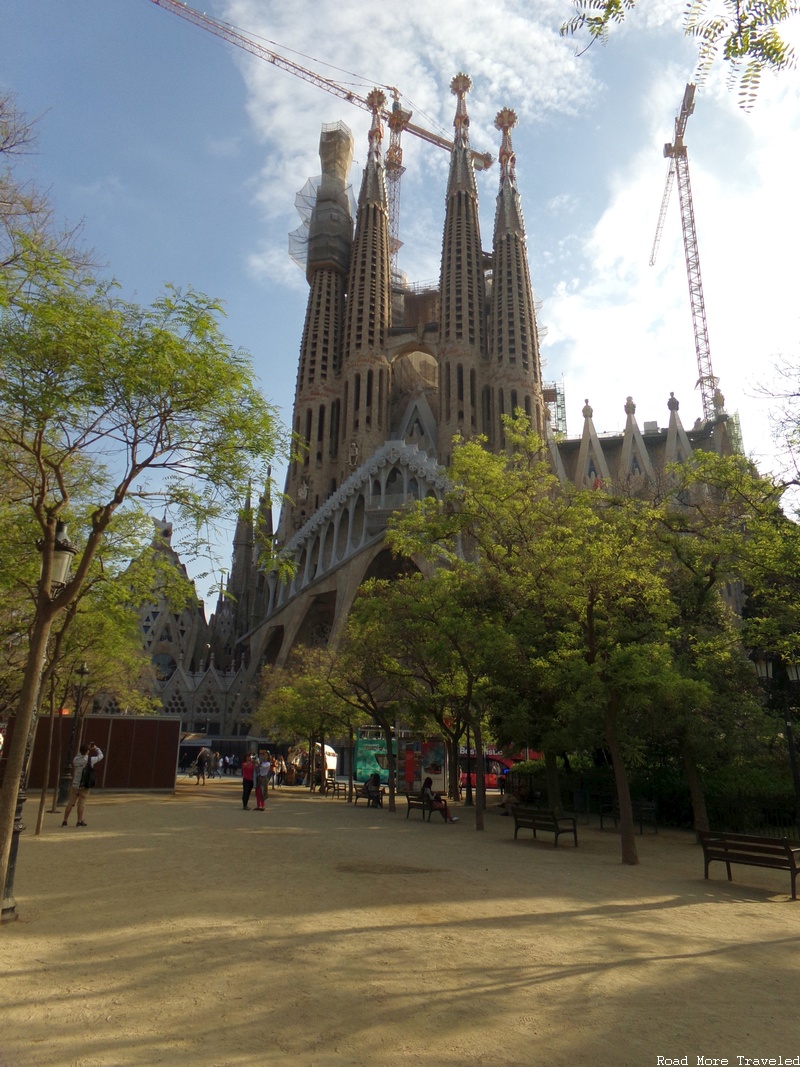 La Sagrada Familia - view from park across the street