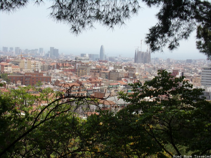 Jardines del Turo del Putxet - city view