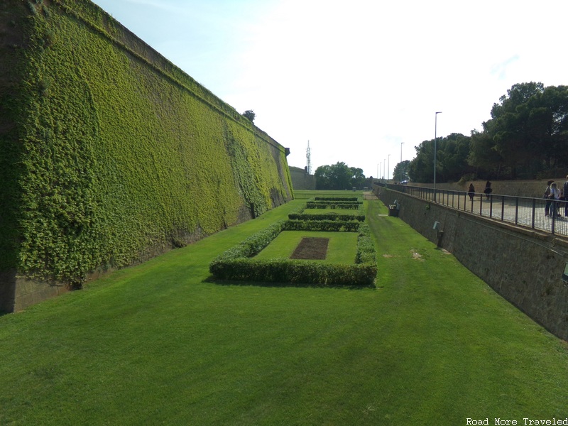 Montjuic Castle - moat