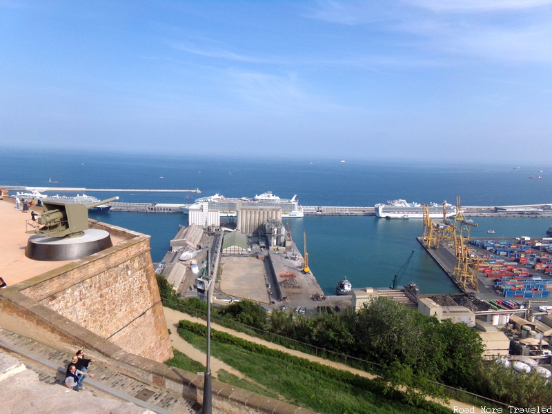 Montjuic Castle - harbor view