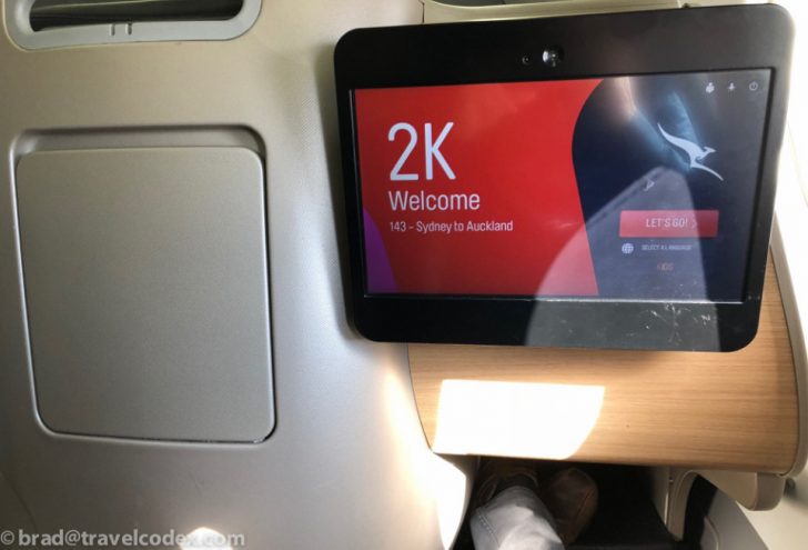 a tablet on a seat