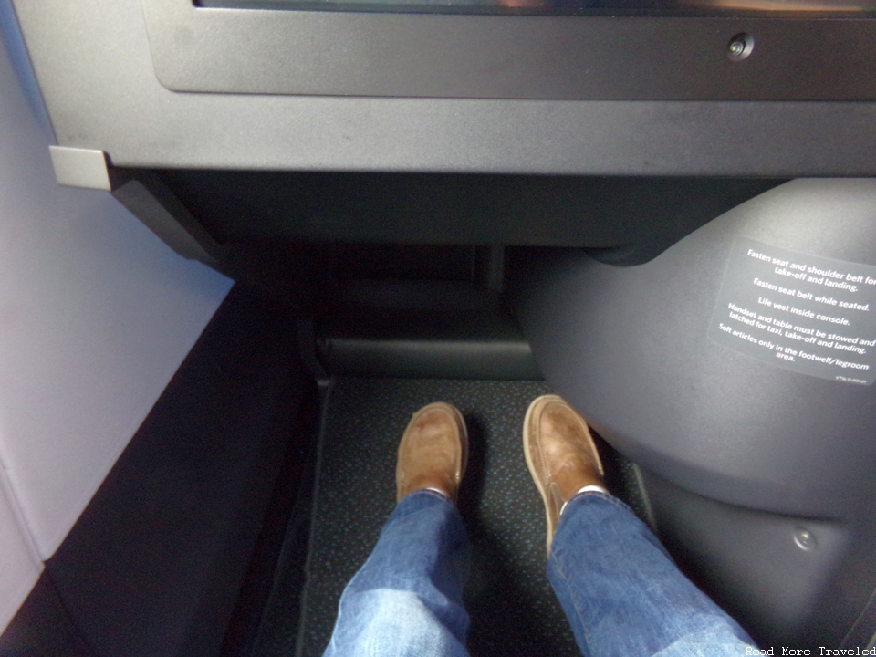 Delta One A350 footwell
