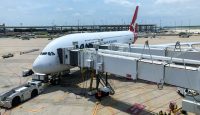 an airplane at an airport