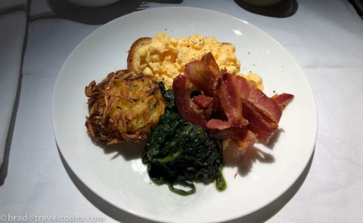 a plate of food on a table