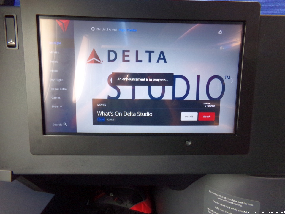 Delta One A350 suite - in-flight entertainment