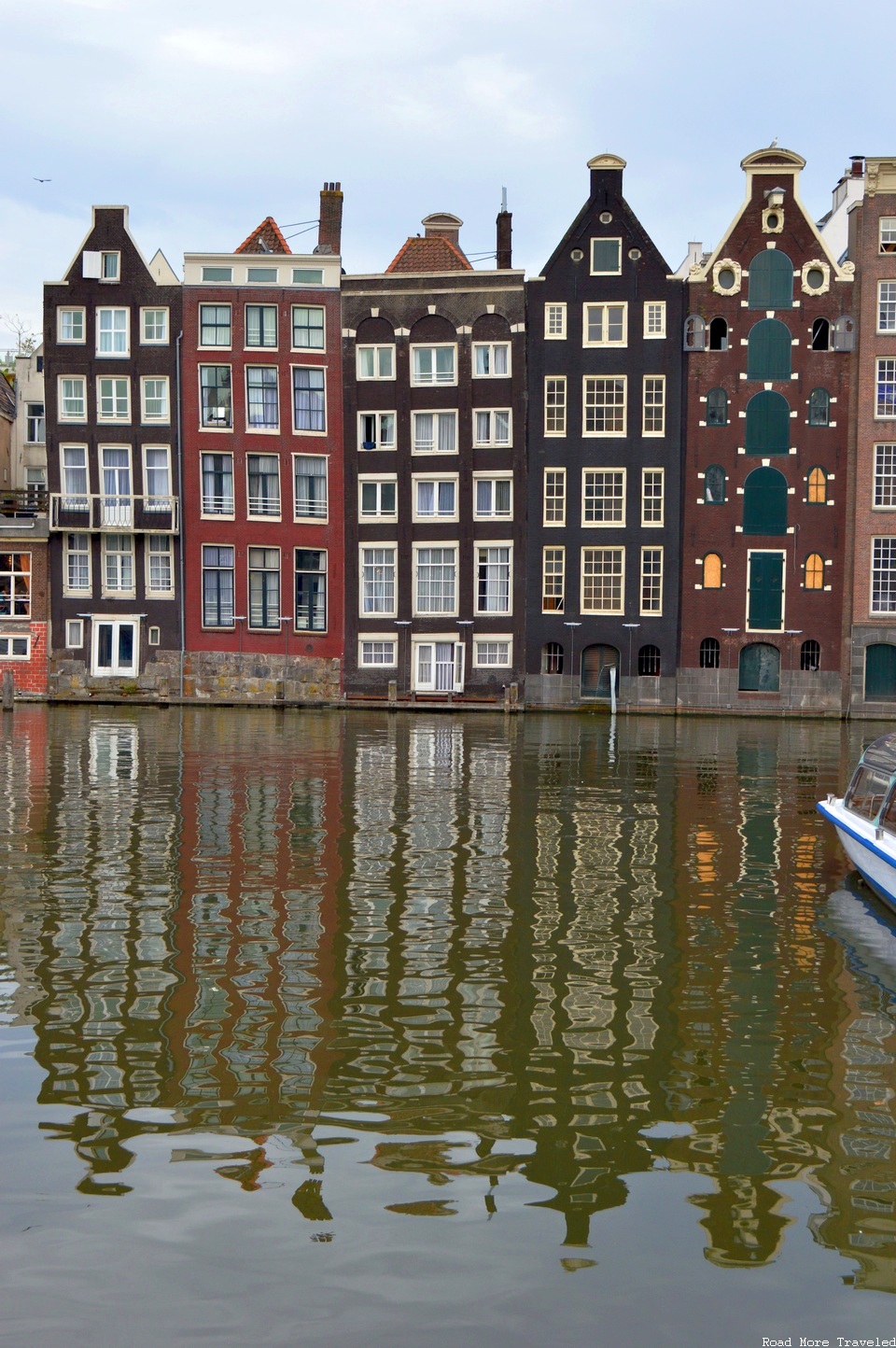 Dutch houses along canal