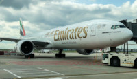 a large airplane on a runway