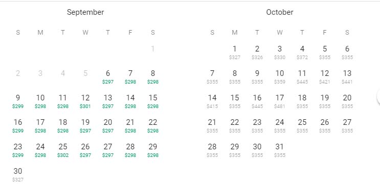 a screenshot of a calendar