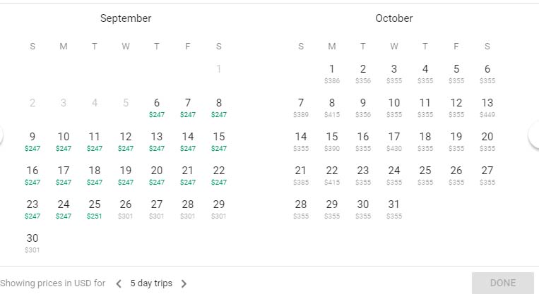 a screenshot of a calendar