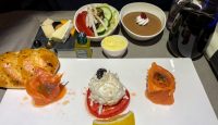 Turkish Airlines Business Class appetizer