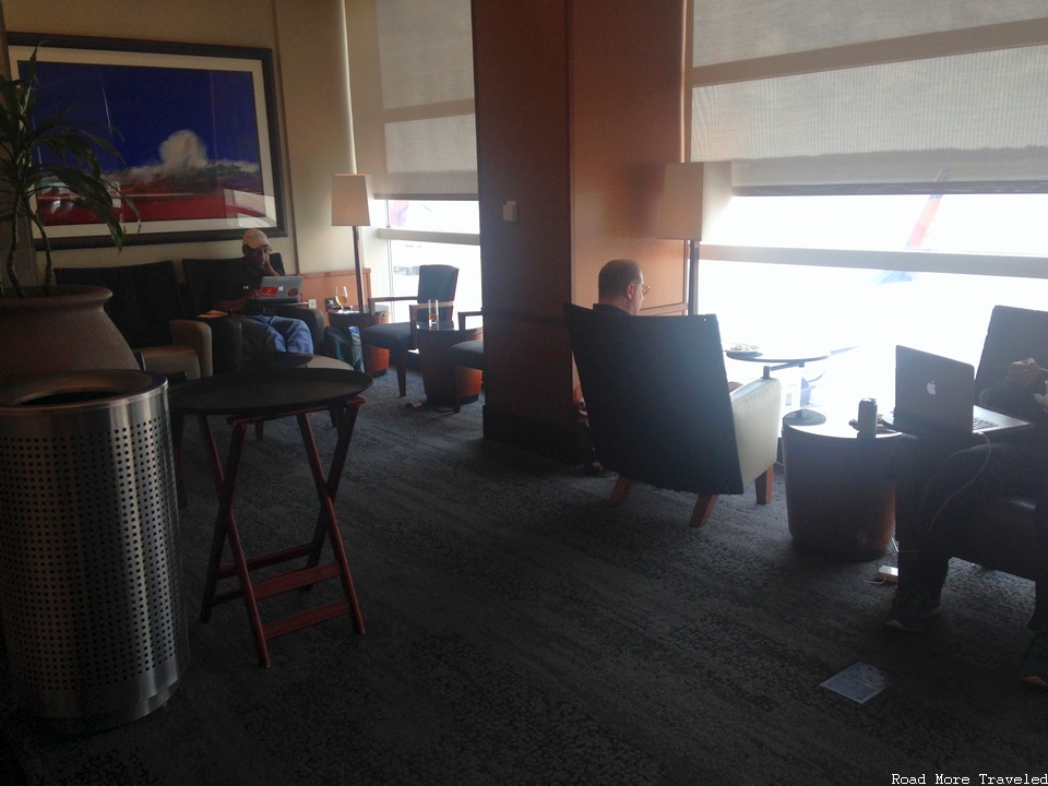 Delta SkyClub DTW Gate A65 - seating area