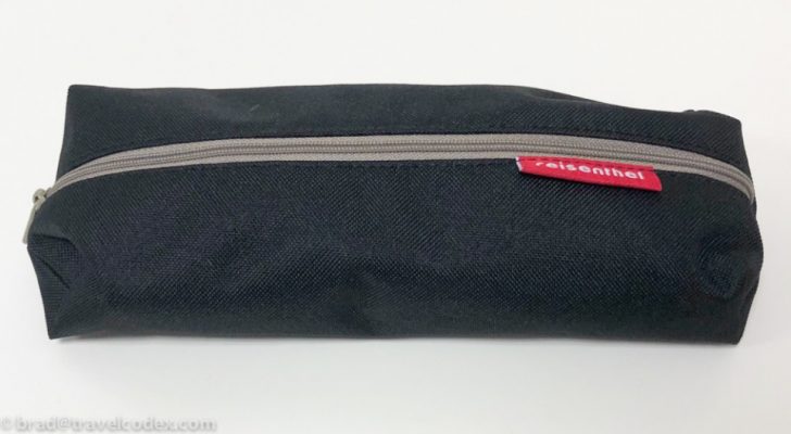 a black bag with a zipper