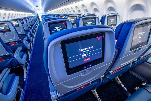 Delta A220 Main Cabin IFE