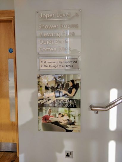a sign on a door