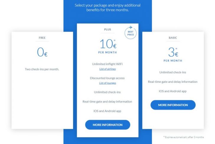 a screenshot of a blue and white website