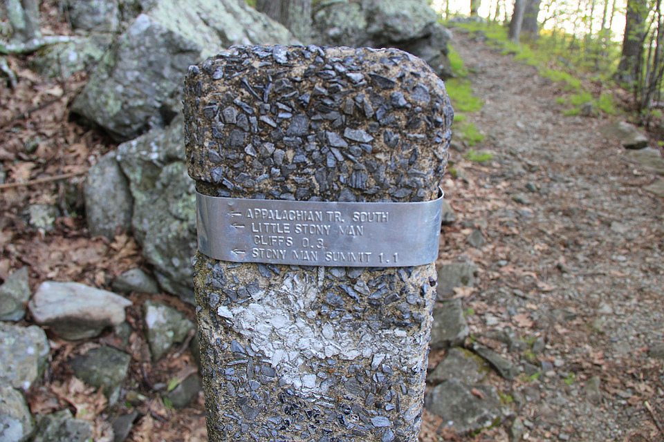 Applachian Trail marker, Shenandoah National Park