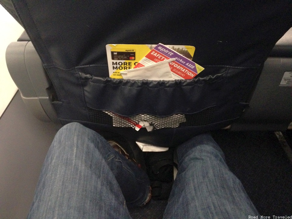 Spirit Airlines Big Front Seat - legroom