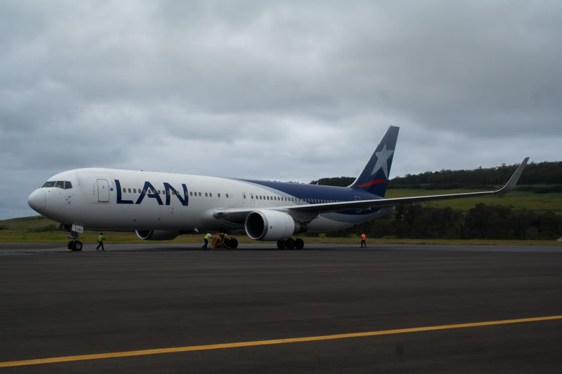 a large airplane on a runway