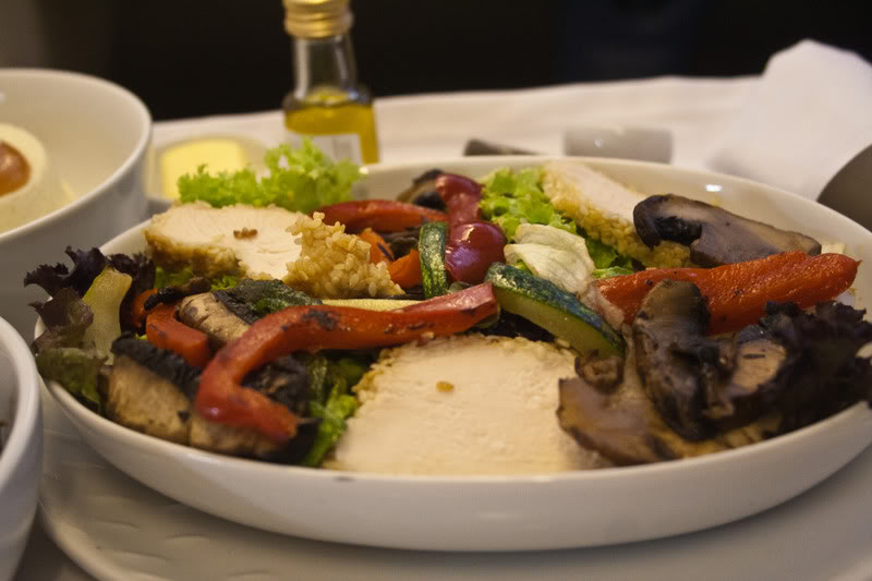 a plate of food on a table