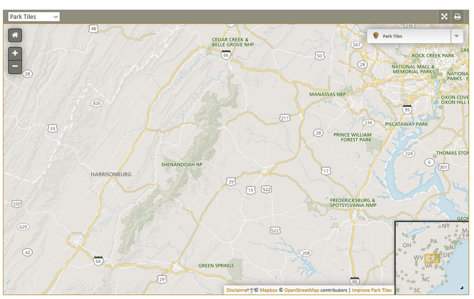 Shenandoah National Park Location