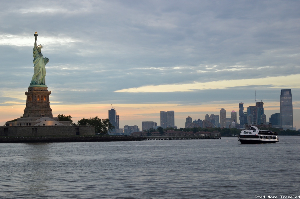 Statue of Liberty and Jersey City