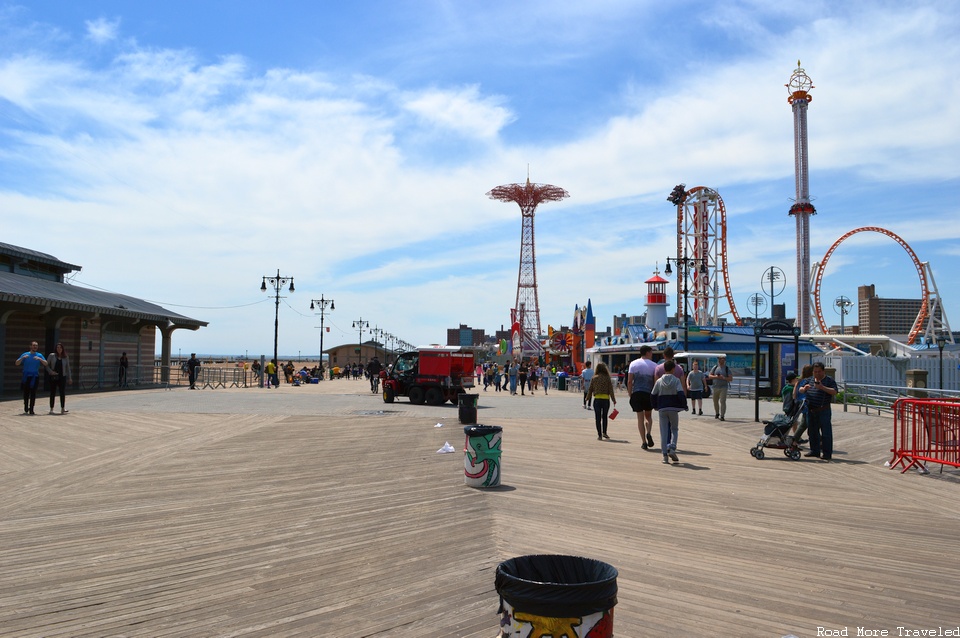 Coney Island boardwalk - rides