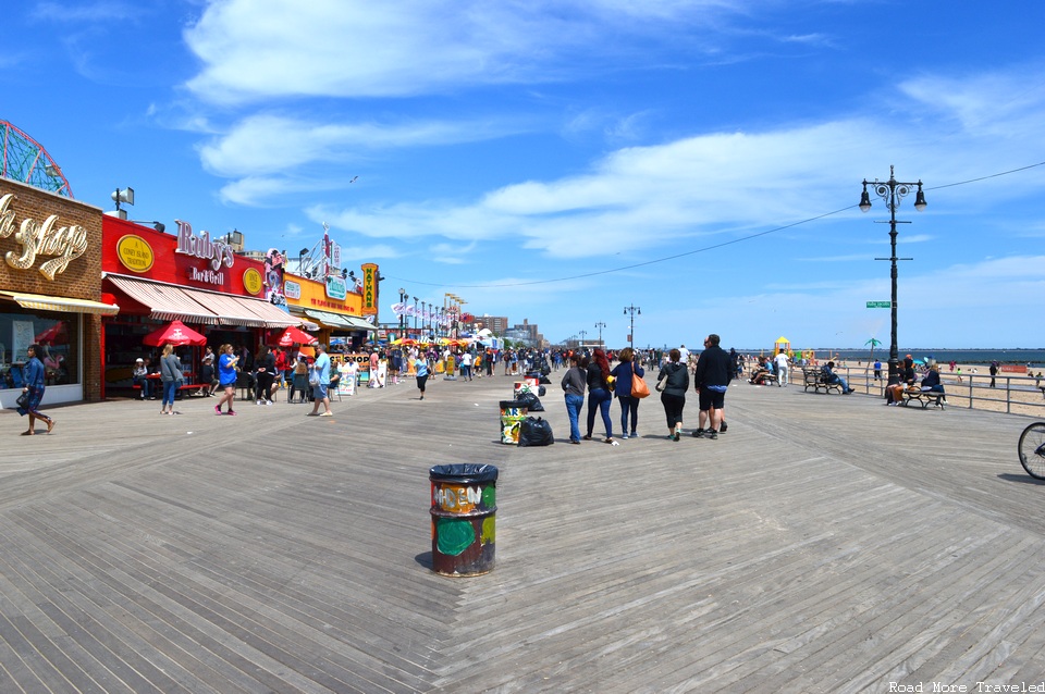 Coney Island boardwalk - shops