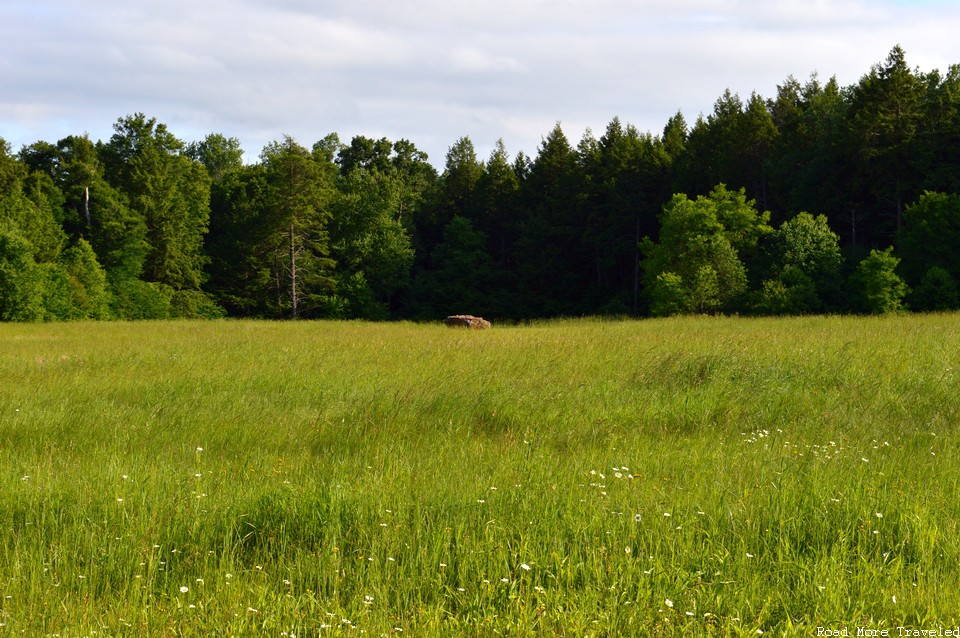 Flight 93 National Memorial - impact site boulder