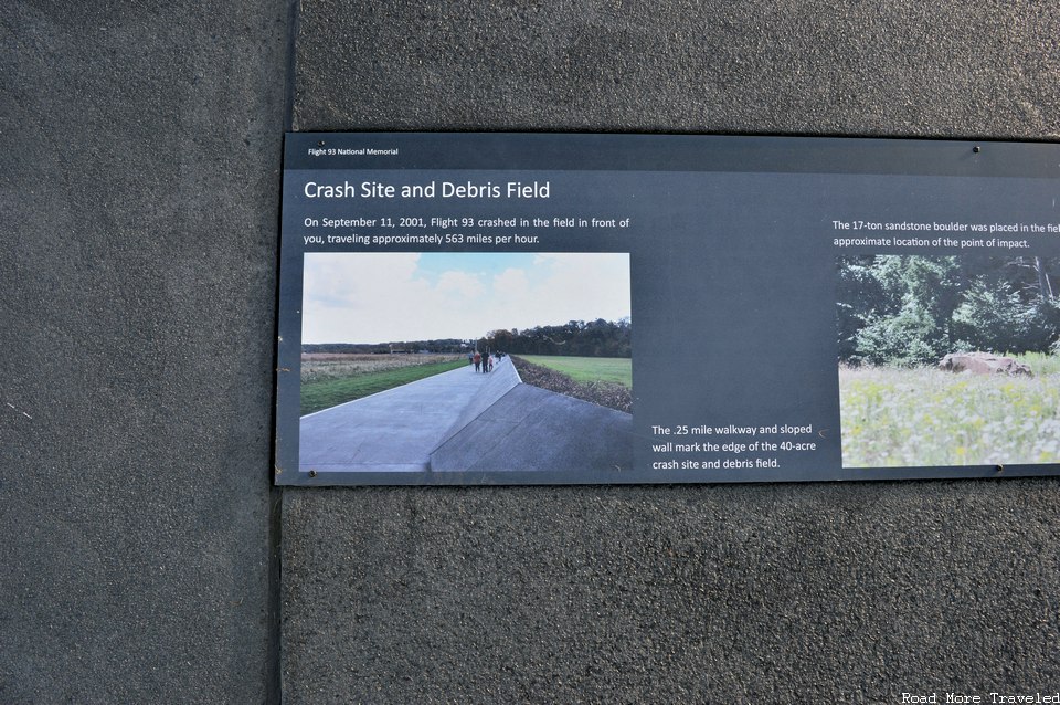 Flight 93 National Memorial - memorial plaza historical exhibit