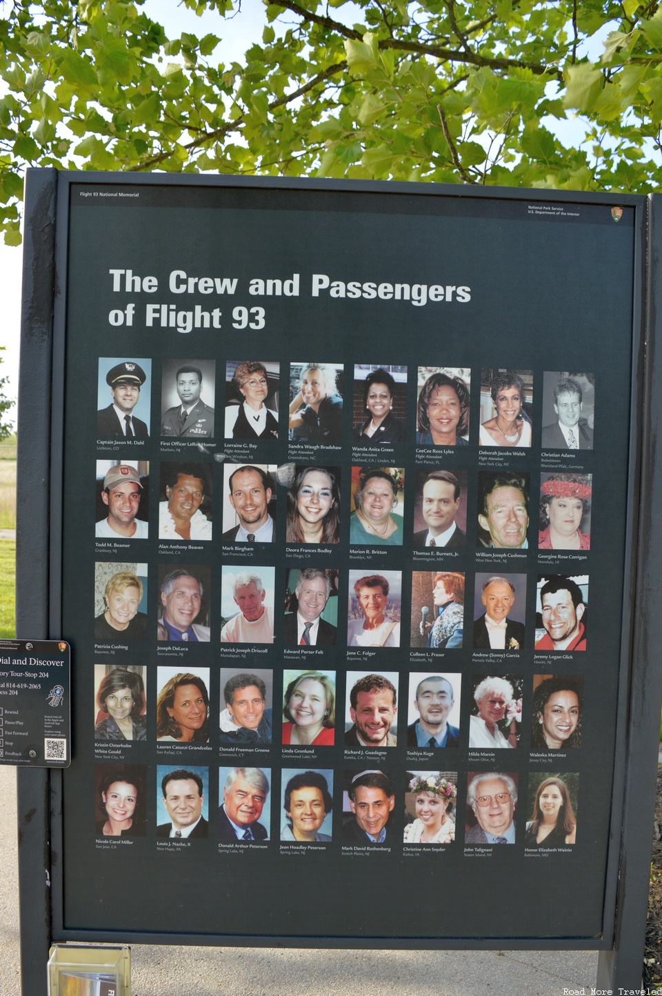 Flight 93 National Memorial - passenger and crew memorial