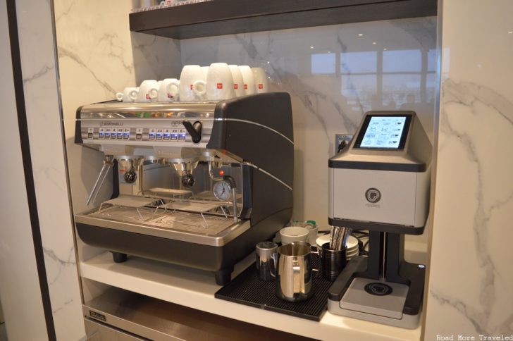United Polaris Lounge Los Angeles - espresso machine